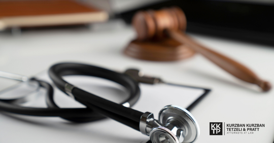 stethoscope and legal documents